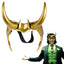 CAFELE Superhero Helmet Horns Cosplay, 2021 TV Superhero Series Movie Thor Ragnarok Crown Mask Cosplay Halloween Costume Accessories