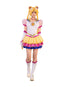 OSIAS Women Anime Tsukino Usagi Cosplay Costume with Light Up Chest Ornament and Starry Layered Skirt (M)