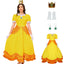 PAINEOMN Princess Dress for Women Halloween Princess Cosplay Costume Crown Earrings Gloves Full Set Adult Fancy Dress Suit M