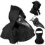 HAOSUN Plague Doctor Mask and Cloak Halloween Costumes for Men 3 in 1 Scary Masks for Adult