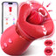 Vibrator Adult Sex Toys for Women - Sovokn 5IN1 Mouth Sucking Vibrator Rose Sex Toy, 10 Tongue Licking, 3 Auto & 1 Manual Sucking Adult Toys New APP, Anal Clit Nipple Vibrators Female Couples Sex Toys