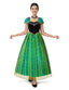 Spooktacular Creations Adult Princess Costume, Halloween Women Coronation Dress Costume Cosplay, Green Princess Dress-XXL