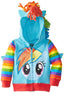 My Little Pony Girls' Rainbow Dash Cosplay Hoodie, Rainbow Dash, 8-10