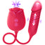 Vibrator Dildo Sex Toys for Women - MOOLIGIRL Rose Sex Toy with Thrusting G Spot Vibrators & 10 Sucking Modes for Clitoral Nipple Stimulation Anal Double-Ended Dildos Adult Sex Toys Games for Couples