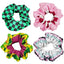 4 Pcs Anime Hair Scrunchies Hair Ties for Kids Adults, Elastic Ponytail Holder Bracelet Costumes, Cosplay Hair Accessories