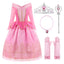 ReliBeauty Girls Princess Dress up Costume with Accessories, 8-10, Pink
