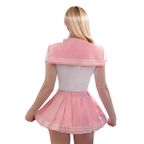 Japanese JK Uniform Cosplay School Uniform Pink Sailor Dress Costume