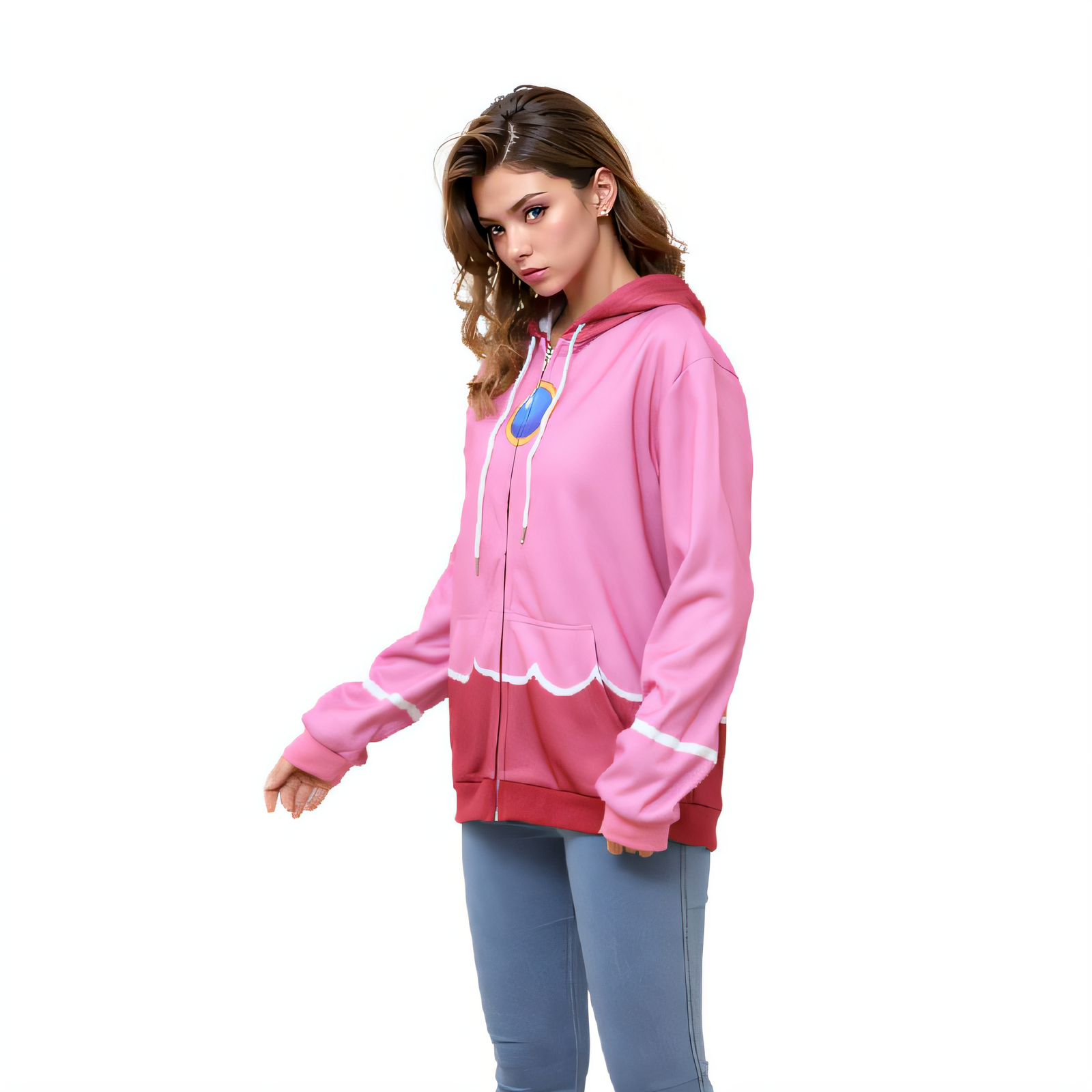 Princess Frozen Elsa Jacket Lightweight Zip up Fall Clothes