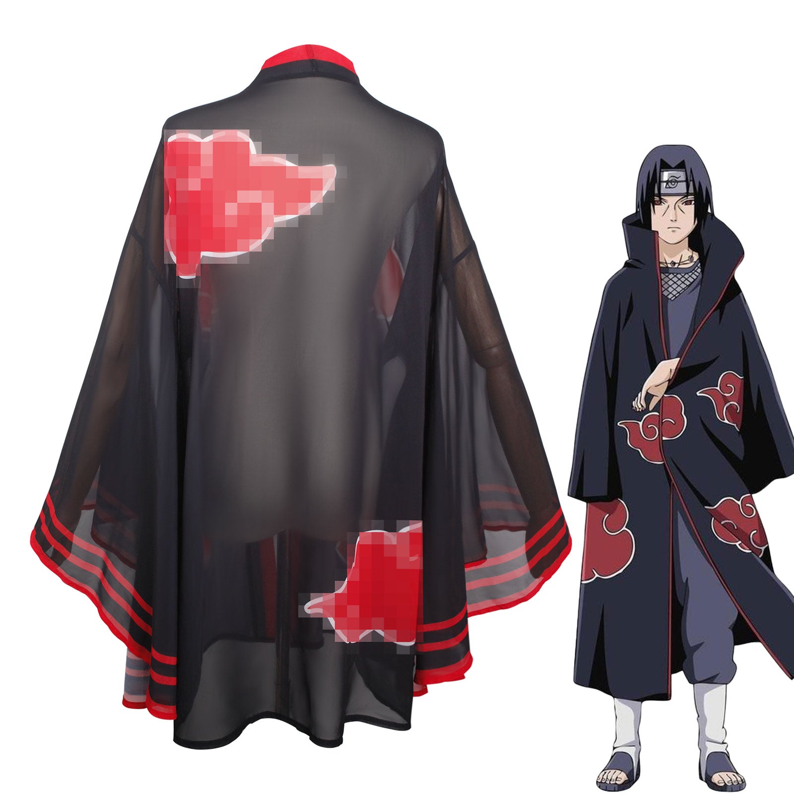 kakashi Womens Bikini Set with Cover up Swimsuit Anime Style Bathing Suit Japanese Cartoon Swimwear