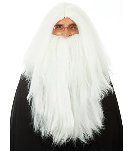 White Wig + Beard Set
