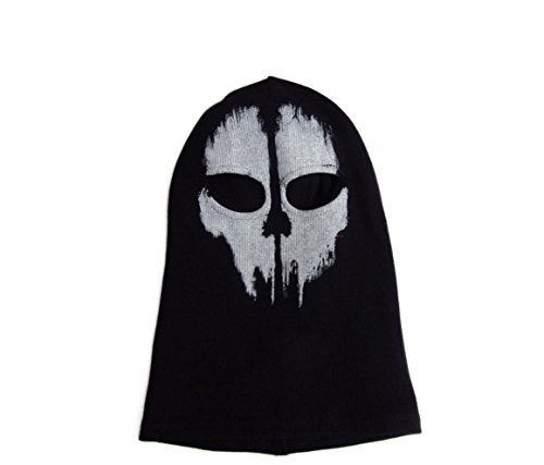 SzBlaZe Unisex Ghost Print Stocking Balaclava Mask Good For War Game Halloween Cosplay (Print 1)