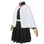 Tkieio Kochou Cosplay Costume Kochou Outfit Cosplay Kimono Outfit Uniform Costume Full Set with Wig(Tsuyuri Kanao(wig),XL)