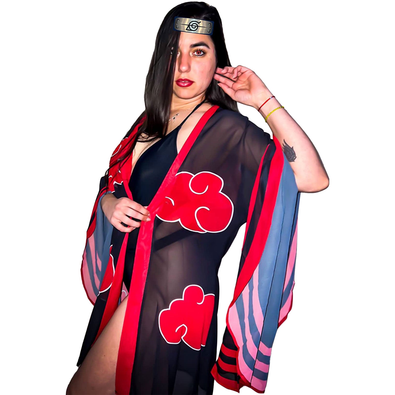 kakashi Womens Bikini Set with Cover up Swimsuit Anime Style Bathing Suit Japanese Cartoon Swimwear