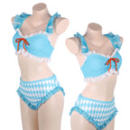 Women One Piece Swimsuit Bathing Swimwear Bodysuit Goth Cute Style