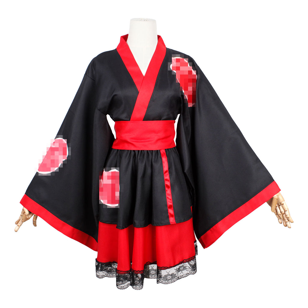 Anime Cosplay  Maid Outfit Dress Japanese Maid Outfit Set Cute Halloween Makeup Cosplay Costume