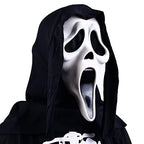 HMPBS Halloween Mask Natural Latex Scary Skull Mask Horror Full Head Masque Halloween Party Costume Cosplay Props (B)