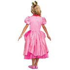 Disguise Princess Peach Costume Dress, Nintendo Super Mario Bros Deluxe Dress Up Outfit for Girls, Kids Size Small (4-6x)