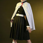 Tkieio Kochou Cosplay Costume Kochou Outfit Cosplay Kimono Outfit Uniform Costume Full Set with Wig(Tsuyuri Kanao(wig),XL)