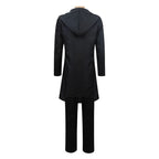 Helltaker Mens Cosplay Costume Black Cloak Shirt Pants Full Set for Halloween Party