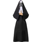 NSPSTT The Nun Costume for Women Nun Dress Halloween Cosplay for Men Nun Costume 5pcs Set