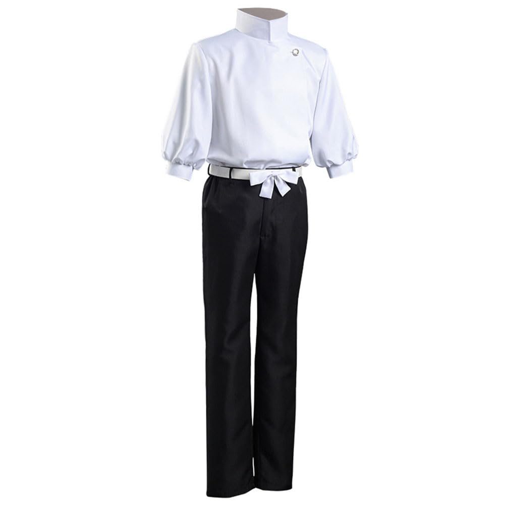 ETEBAS Okkotsu Yuta Costume Cosplay Yuta Uniform Suit Ring Outfit Full Set(XS,Ring)