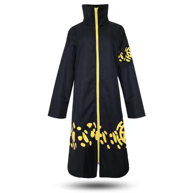 Colonghsou Anime Cosplay Costume Cloak Hat Surgeon Uniform Coat Halloween Costumes for Men Medium