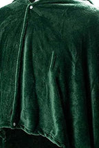 Green Hooded Cape Blanket Cosplay Costume Outfit Hooded Cloak Soft Warm for Adult Men Women