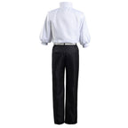 ETEBAS Okkotsu Yuta Costume Cosplay Yuta Uniform Suit Ring Outfit Full Set(XS,Ring)