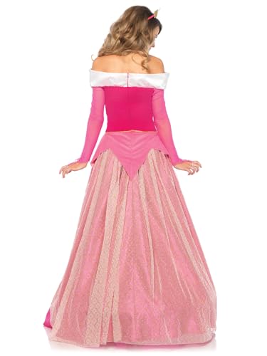 Leg Avenue Womens Classic Sleeping Beauty Princess Aurora Costume, LARGE, Pink