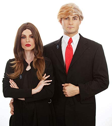 ALLAURA Compatible with Sonny Bono Wig – 60s 70s Men’s Short Brown Wig + Mustache for Hippie, Singer, TV Star, Cop, Detective Costumes – Liberty Duo, Limu & Doug, Uncle Rico, Retro Halloween Outfit