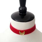 Ziper Red Moon Usagi Choker Halloween Cosplay Chocker Necklace Jewelry