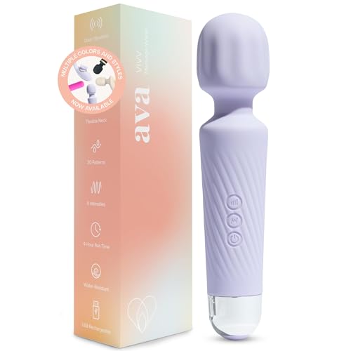 Ava Vibrator for Women – 4 Hour Battery Life | Water Resistant Body Safe Silicone | Clitoral Vibrators Sex Toy with 20 Patterns & 8 Speeds – Clit Stimulator Adult Sex Toys – Discreet Gift Hover Image