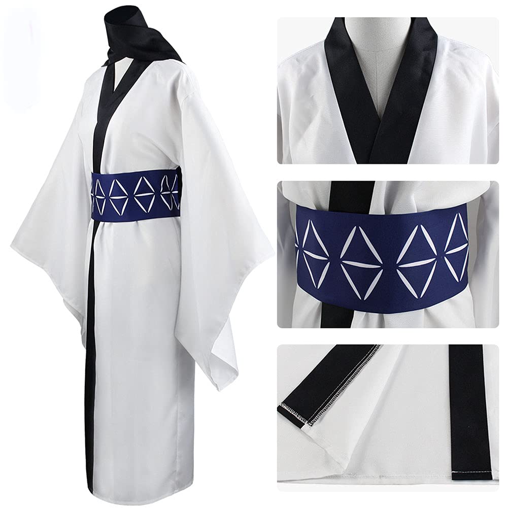 Han shan Itadori Uniform Ryomen Sukuna Cosplay Costume Full Set Suits School Uniform Sportswear with Keychain (RyomenB(with wig), XL)