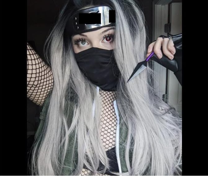 MSROLIDT Ninja Headband Set, Leaf Village Ninja Headband with Metal Plated Cosplay Anime Costume Accessories (Black,Pack of 6)