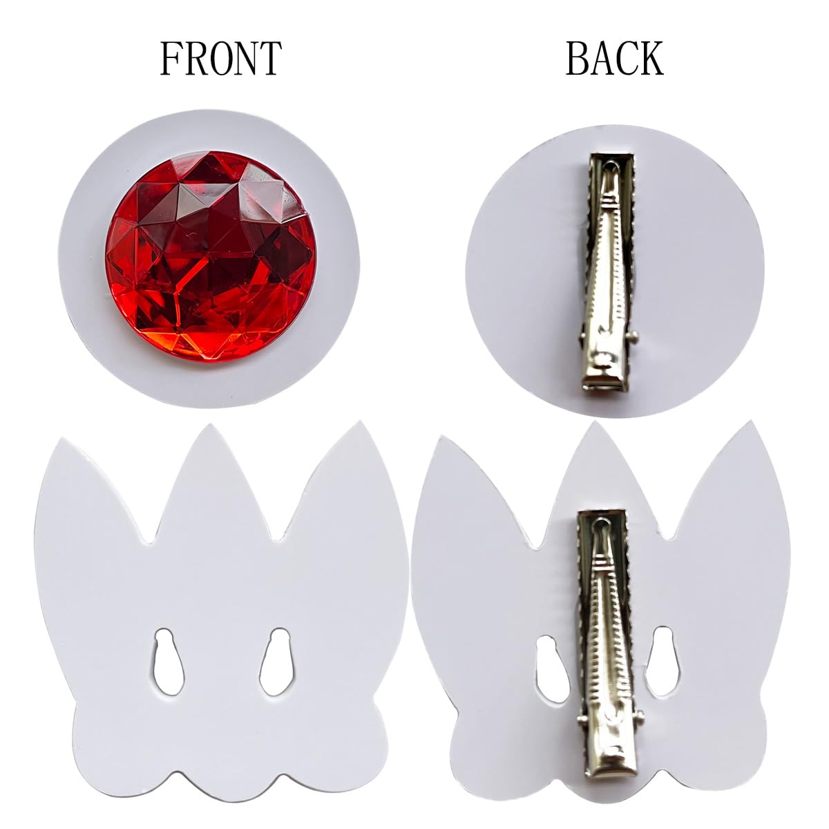 4Pcs Moon Hair Clips Accessories set