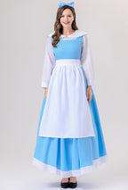 Beauty Belle Costume Dress Beast Costume Dan Stevens Halloween Maid Dress Fancy Party Dress Up 2XL