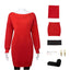 COLSA Women Cosplay Costume Anime Red Sweater Uniform Halloween Outfits Full Set With Earring(S, Yor)