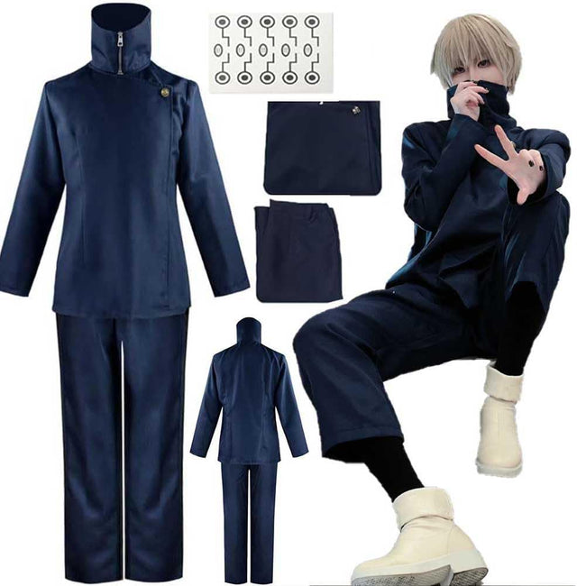 Vasfarok Toge Inumaki Cosplay Costume Uniform Toge Cosplay Costume Outfit Inumaki Uniform Men Halloween（X-Large） Hover Image