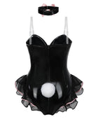 Nuoqi Black Womens Bunny Costume Bunny Girl Cosplay Suit Adult Halloween Outfit XXL