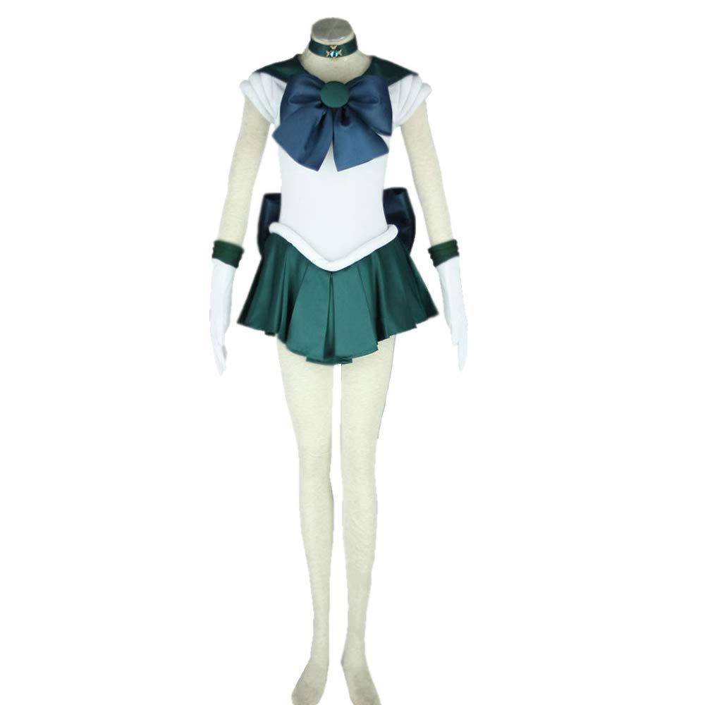 OURCOSPLAY Women's Neptune KaiOu Michiru Cosplay Costume 6 Pcs Set (Women S)