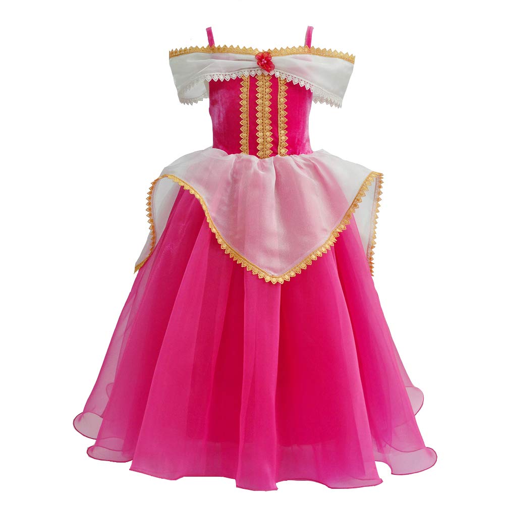 Girls Cinderella Costumes Halloween Princess Dress Up Fancy Birthday Party Ball Gown