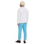 Halloween Adult Costume Tops Men's Cotton Long Sleeve Shirts with Scarf Cosplay Costume (3X-Large)