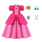 Rose(dress+crown+earrings+gloves)110 for 4-5T