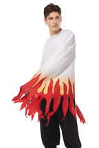 IOONCHI Adult Rengoku Robe Kimetsu Cosplay Costume Kimono Cape Kyoujurou Cloak Halloween Suit
