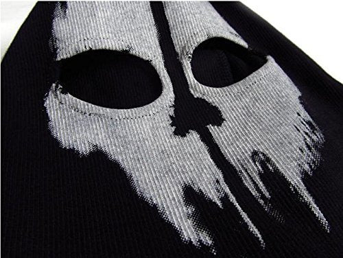 SzBlaZe Unisex Ghost Print Stocking Balaclava Mask Good For War Game Halloween Cosplay (Print 1)