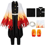 Oikawa Rengoku Cosplay Costume Rengoku Outfits Anime Uniform Kimono Full Set with Wig (S, RENGOKU(wig))