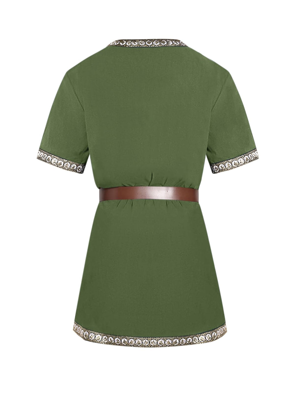 Mens Medieval Knight Tunic Renaissance Mercenary Scottish Costume Warrior LARP Halloween Tops