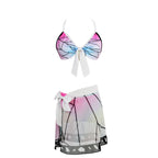 AwwwCos Women Costume Bikini Swimsuit Cosplay Two Piece Halter Neck Bathing Suit Summer Swimwear