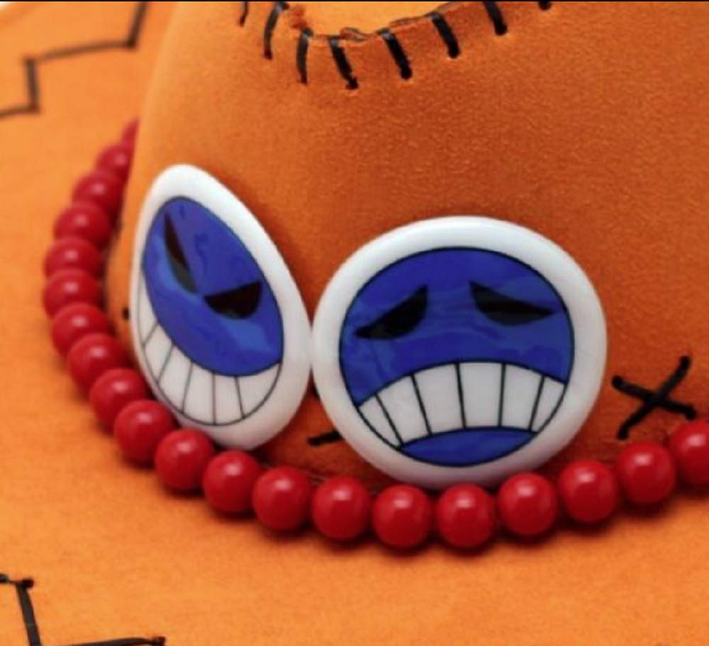 GK-O D Ace Cowboy Hat Costume Hats White Weard Pirates Regiment Ace Cosplay Fashion