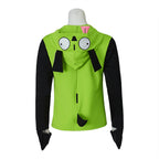 Saniplaycos Green Cosplay Hoodie Costume Zipper Jacket Coat Men's Casual Sweatshirt Hooded Zip Up Pullovers